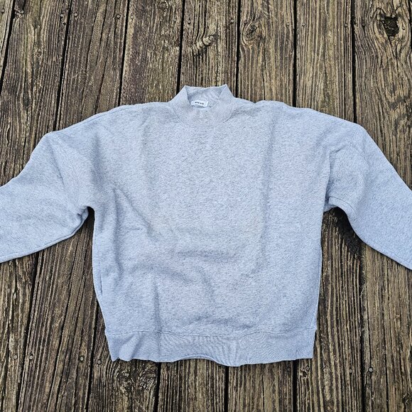 Mod Ref Grey Mock Neck Sweatshirt Size Small - Picture 1 of 2